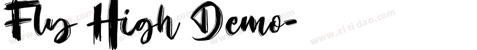 Fly High Demo字体转换